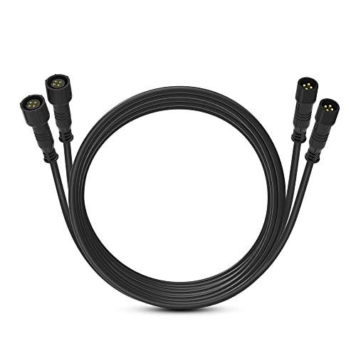 MICTUNING 10FT 4 Pin RGB Rock Light Extension Wire Cable  Only for 4 and 8 Pods RGB LED Rock Lights Connection 2 Pack