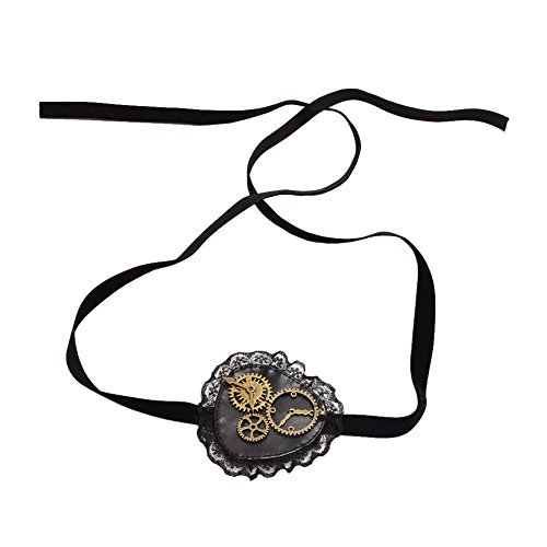 BLESSUME Steampunk Pirate Eyepatch Decorative Costume Accessory