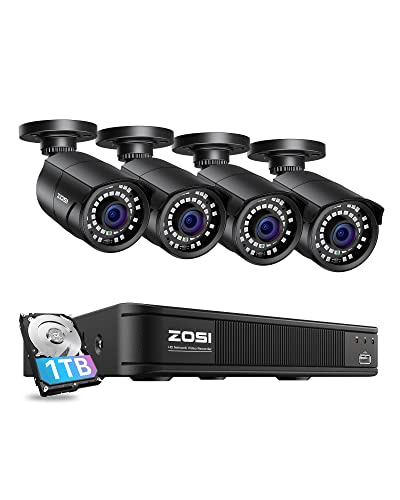 ZOSI 2MP HD 1080p 1920TVL Security Camera Outdoor Indoor Hybrid 4in1 HDCVITVIAHD960H Analog CVBS 36PCS LEDs120ft IR Night Vision105 View Angle Surveillance CCTV Bullet CameraBlack Color