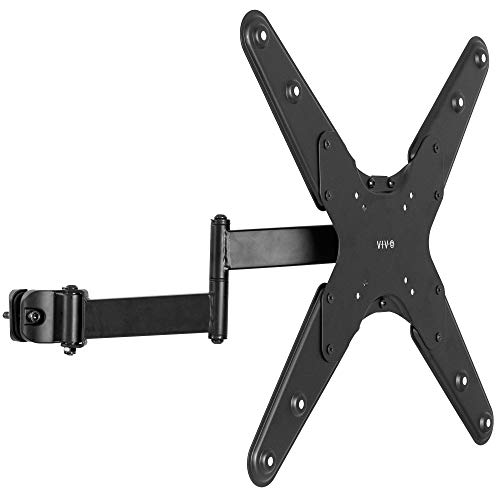 VIVO Universal Pole Mount 32 to 55 inch TV Arm Bracket with Removable 75x75mm to 400x400mm VESA Plate Fits up to 19 inch Tubing MOUNTPOLE4A