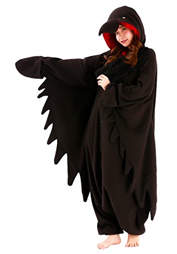 Halloween Raven Kigurumi Onesie Costume