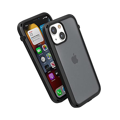 Catalyst iPhone 13 Mini Case Influence Series Slim Case FingerPrint Safe Cases Drop Proof Phone with Lanyard Stealth Black