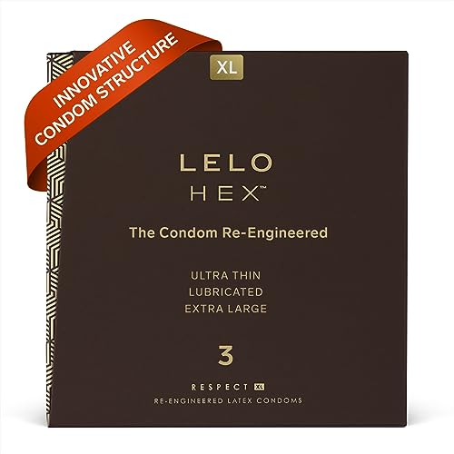 Lelo 77078 Hex Respect Xl Condoms 3 Pack