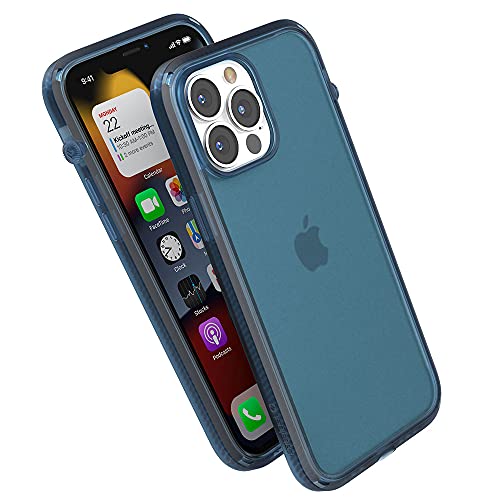 Catalyst iPhone 13 Pro Max Case Influence Series Slim Case FingerPrint Safe Cases Drop Proof Phone with Lanyard Stealth Black