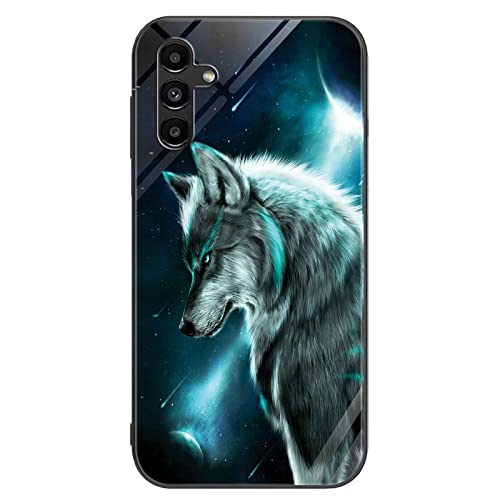 ALILANG Glass Case for Samsung Galaxy A13 4G  5G 66 inch UltraThin Stylish and Cute Animal Print Phone Cover with AntiScratch and AntiFingerprint for Samsung A13 A04S Phone Cases  Bear