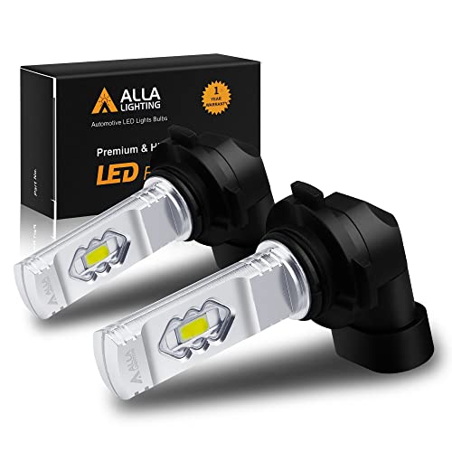 Alla Lighting 3800lm HB4 9006 LED Fog Light Bulbs 6000K Xenon White Xtreme Super Bright P22D Base 9006LL HB4LL ETI56 SMD 12V Upgrade