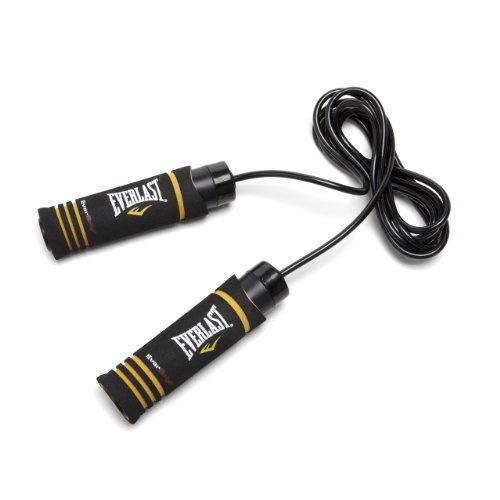 Weighted Jump Rope with an Everlast Evergrip Black