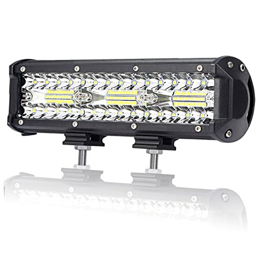 AUXTINGS 9 inch 23cm 180W Led Light Bar LED Pod Triple Light Off Road Lights Spot Flood Waterproof Combo LED Cubes Rocks for offroad truck ATV UTV SUV 12V 24V DC