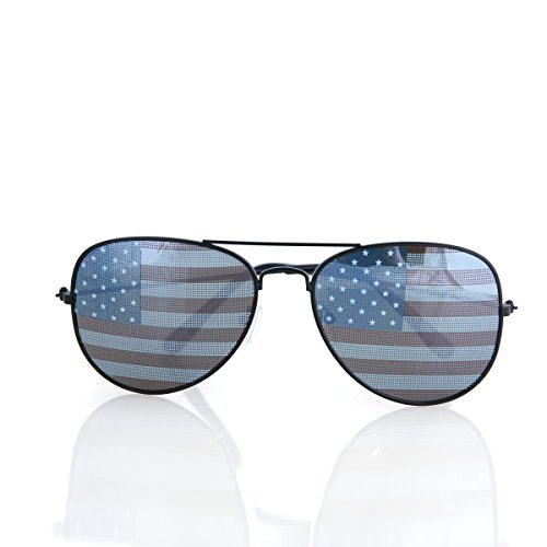 Shaderz Aviator USA America American Flag Sunglasses  Great Accesory for 4th of July