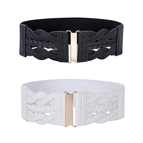 GRACE KARIN Women39s Elastic Vintage Belt Stretchy Retro Wide Waist Cinch Belt