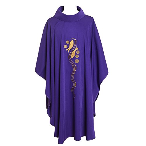 Church Purple Chasuble Vestments for the BLESSUME Celebrant