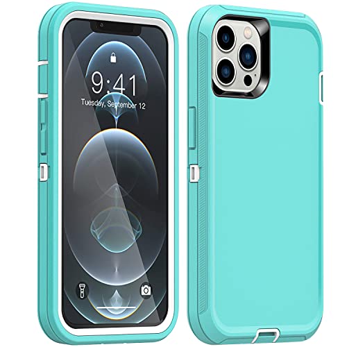 Defense iPhone 12 Case iPhone 12 Pro with Two Screen Protector Tempered Glass 3 Layer Rugged Heavy Duty Cases for iPhone 12 iPhone Pro 61 inch Admiral BlueRoyal Blue