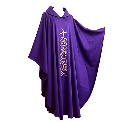 Purple Church Priest Garment BLESSUME Chasuble Vestments