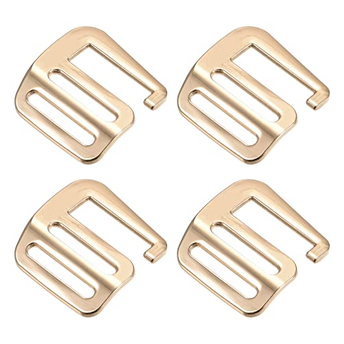 uxcell Metal G Hooks Webbing Buckles GHook Wave Buckle Adjuster Slide Buckle for Backpack Straps Webbing