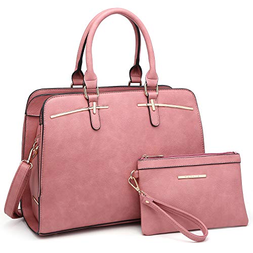 Women Handbag Wallet Tote Bag Shoulder Bag Hobo Bag Top Handle Satchel Purse Set 2pcs w 3 Compartments