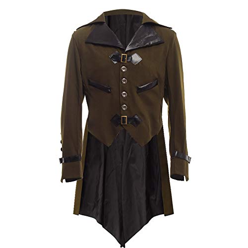 BLESSUME Gothic Victorian Tailcoat Steampunk VTG Coat Jacket Halloween Cosplay Costume