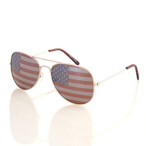 Shaderz Aviator USA America American Flag Sunglasses  Great Accesory for 4th of July