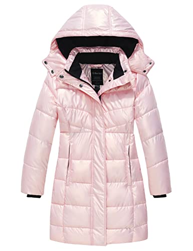 Wantdo Girl39s Puffer jacket Warm Insulated Winter Coat Lightweight WaterResistant Padded Parka with Hood