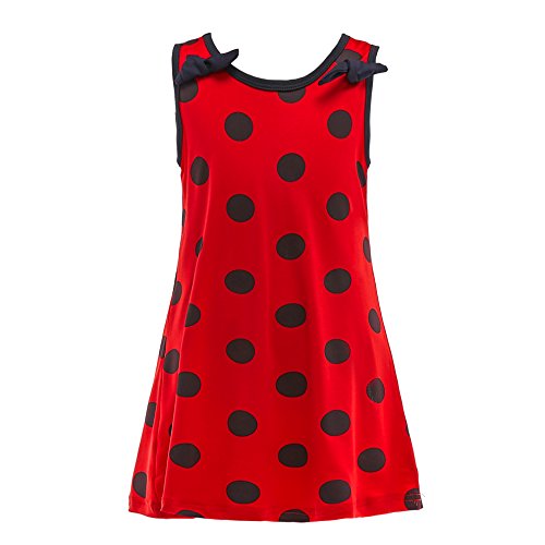 Dressy Daisy Ladybug Dress Up Outfit for Toddler and Little Girls Summer Casual Costume Wear Polka Dots Red  Black