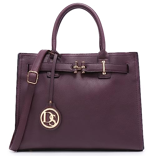 Dasein Women Satchel Purses Handbags Belted Tophandle Work Tote Shoulder Bags with Long Strap