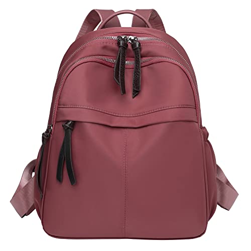 Qyoubi Women39s Mini Backpack Cute Small Purse Girls Nylon Bookbag Ladies Short Travel Bags Gray