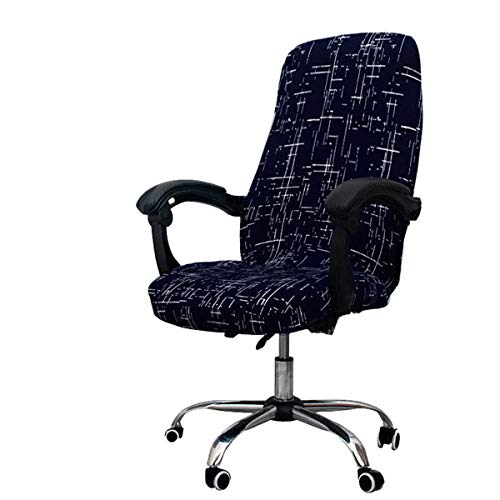 WOMACO Printed Office Chair Covers Stretch Computer Chair Cover Universal Boss Chair Covers Modern Simplism Style High Back Chair Slipcover  A1 Large