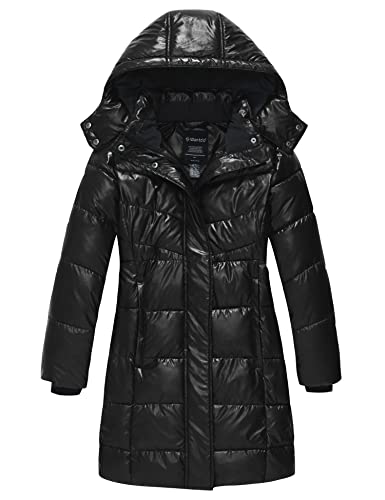 Wantdo Girl39s Puffer jacket Warm Insulated Winter Coat Lightweight WaterResistant Padded Parka with Hood