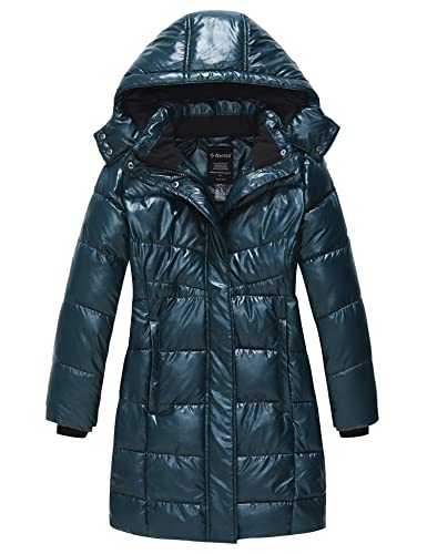 Wantdo Girl39s Puffer jacket Warm Insulated Winter Coat Lightweight WaterResistant Padded Parka with Hood