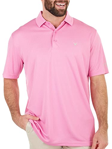 Callaway Men39s Pro Spin Chevron Jacquard Short Sleeve Golf Shirt Size Xsmall4x Big  Tall