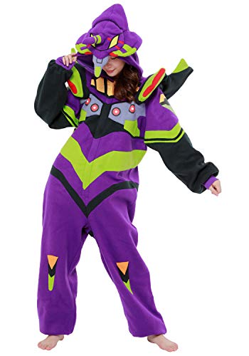 SAZAC Kigurumi  Evangelion Unit01  Eva01  Onesie Jumpsuit Halloween Costume  Adult