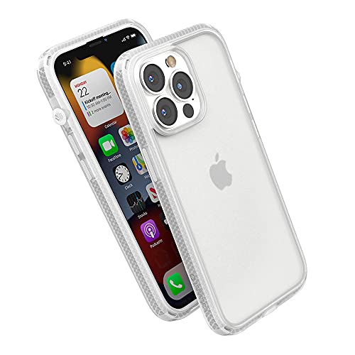 Catalyst iPhone 13 Pro Case Influence Series Slim Case FingerPrint Safe Cases Drop Proof Phone with Lanyard Stealth Black