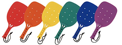 The MRSET is a plastic paddleball racket set from Champion Sports