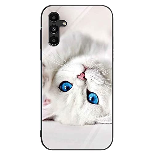 ALILANG Glass Case for Samsung Galaxy A13 4G  5G 66 inch UltraThin Stylish and Cute Animal Print Phone Cover with AntiScratch and AntiFingerprint for Samsung A13 A04S Phone Cases  Bear