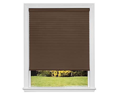 Artisan Select No Tools Custom Cordless Cellular Blackout Shades Mocha 60 38 in x 72 in