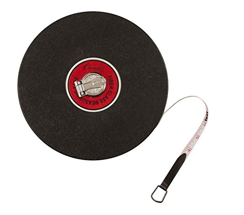 Champion Sports Closed Reel Measure Tape  Measuring Tapes with Hand Crank for Track and Field Long Jump Landscaping  Durable DualSided Measuring Reel with Feet and Meters  Multiple Lengths