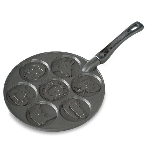 Black Autumn Leaves Pancake Skillet by Nordic Ware