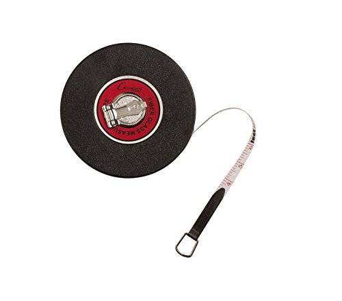 Champion Sports Closed Reel Measure Tape  Measuring Tapes with Hand Crank for Track and Field Long Jump Landscaping  Durable DualSided Measuring Reel with Feet and Meters  Multiple Lengths