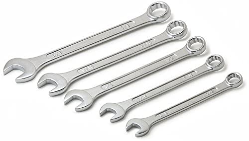 5 Piece SAE Combination Wrench Set by Titan Tools 17384