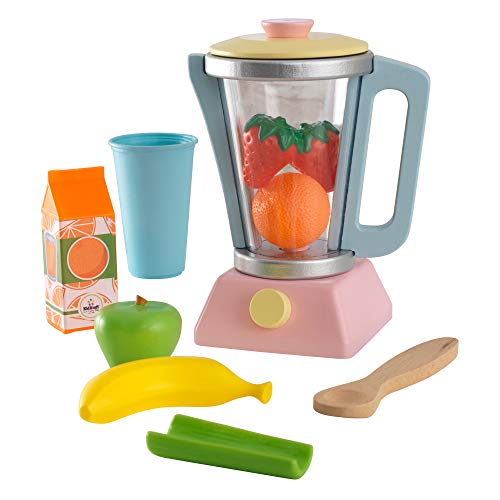 The KidKraft Wooden Smoothie Set has nine colourful pieces and is recommended for children ages three and above