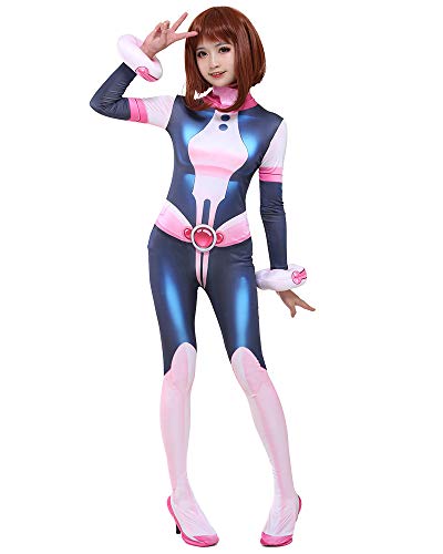 miccostumes Women39s Anime Hero Cosplay Costume 3D Printed Bodysuit with Wristbands