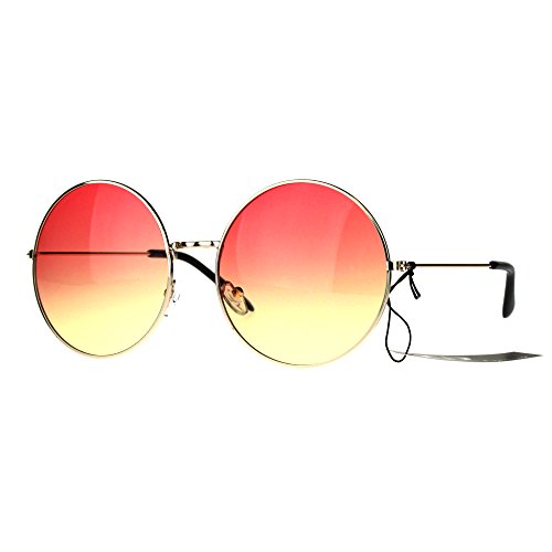 Hippie Round Lens Sunglasses in the Traditional Oversized Joplin Style