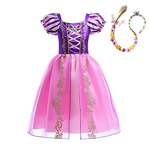 Dressy Daisy Princess Costume Halloween Birthday Fancy Party Dress Up Pageant Gown for Girls