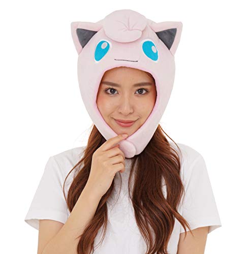 SAZAC Kigurumi Hat  Pokemon  Jigglypuff  Cozy Costume Beanie Cap  Adult Size