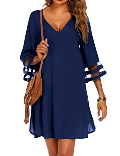 Ekouaer Women39s Swim Cover Ups for Beach Swimwear Summer Casual Loose Sun Dress