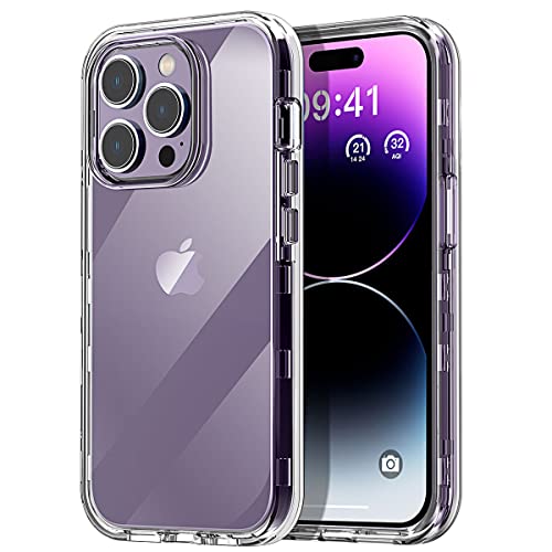 AICase for iPhone 14 Pro Case61with Glass Screen Protector Heavy Duty Drop Protection Full Body Rugged ShockproofDust Proof 3Layer Military Protective Tough Durable Cover for iPhone 14 Pro 61