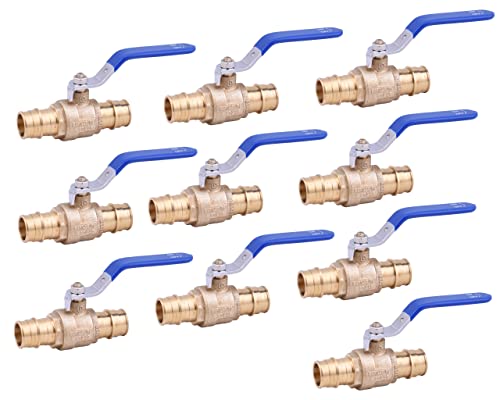 LD  Propex Expansion F1960 34in PPEX Ball Valve Lead Free Brass for PEX A Pipe 10Pack