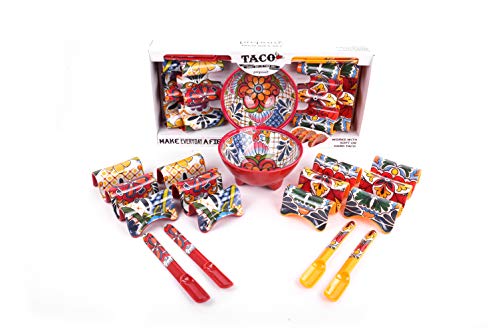 Prepara Including MultiHolders Spoons Bowl Four Person Taco Set one size multicolor