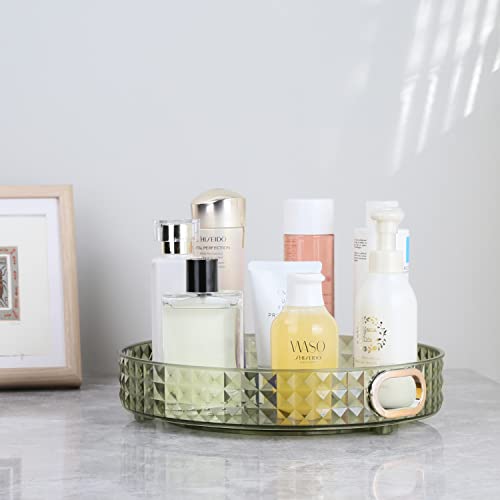 Rotating Makeup Organizer skincare organizers Bathroom Lazy Susan Organizer Perfume Organizer Spinning Cosmetics Organizer for VanityCabinets Pantry Fridge CountertopsKitchen