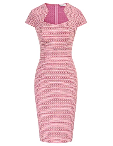 GRACE KARIN Women39s Gorgeous Work Pencil Dress Cap Sleeve Sexy Bodycon Dress