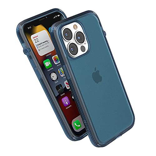 Catalyst iPhone 13 Pro Case Influence Series Slim Case FingerPrint Safe Cases Drop Proof Phone with Lanyard Stealth Black